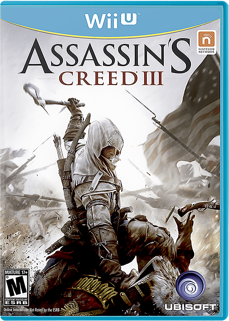 Assassin's Creed III box art for Wii U